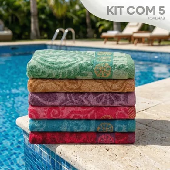 Toalhas de Banho Estampada Grande 140x70cm Piscina Felpuda Macia - Sortidas | Verão Praia