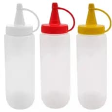 Kit 3 Bisnagas Plásticas 200ml com Tampa Dosadora