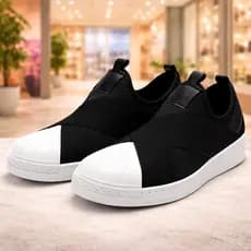 Tênis Slip On Feminino Calce Fácil Confortável Ortopédico Uso Casual e Academia Esportivo Frete