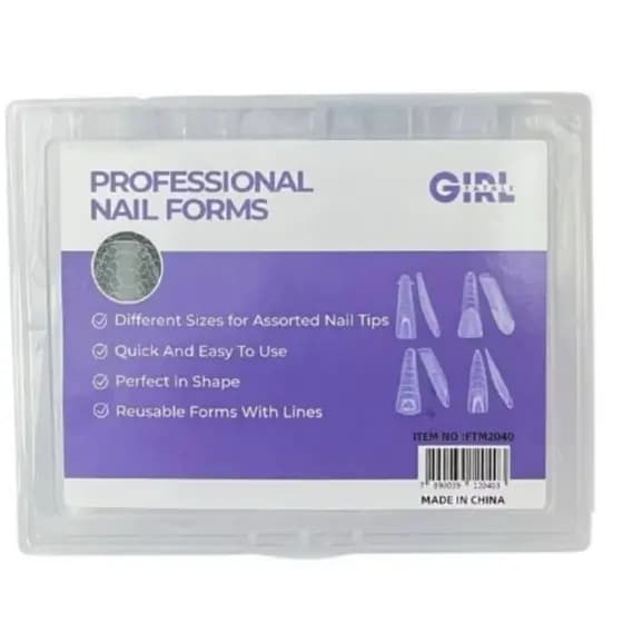 Molde F1 Profissional 4 Modelos Reutilizável para Alongamento de Unha de Gel Poligel Polygel Molde para Unhas de gel