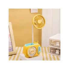 Mini ventilador de desenho animado portátil com carregamento usb ventilador elétrico de mesa pequeno ventilador de mão