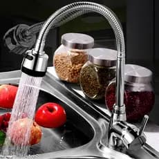 Torneira Para Cozinha Gourmet Flexível De Parede Sistema 1/4 De Volta Jato Duplo Mais Vendida