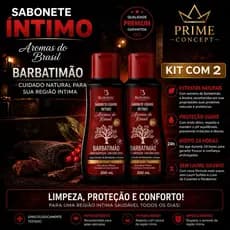 Kit 2 Sabonete Íntimo Bio Instinto Barbatimão 200ml pH Equilibrado Atacado Promoção Leve +