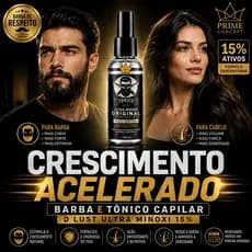Tônico Capilar D’lust Ultra Minoxi 15% Ativos Original 120ml Crescimento Acelerado Barba e Cabelo Envio Imediato