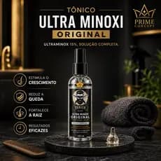 Tônico Capilar D’lust Ultra Minoxi 15% Ativos Original 120ml Crescimento Acelerado Barba e Cabelo