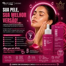 Sérum Facial Rosa Mosqueta Max Love 10 em 1 – Nutrição e Regeneração para Sua Pele