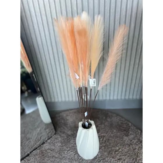 Haste Pluma Decoração 80 cm Bege, Rosa Antigo ou Roxa