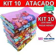 KIT 10 Panos de Prato  Colorido OFERTA RELÂMPAGO