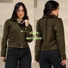 Jaqueta Suede Feminina Zíper Premium | Look Sofisticado Casual Tendência