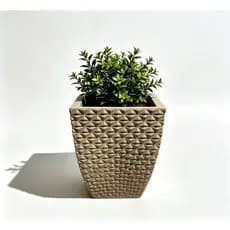 Vaso Planta Quadrado Berlian M Resistente Moderno Chic Sala Jardim Escritório Leve Durável  Decoração Moderna