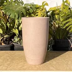 Vaso Planta Sala Coluna Ibiza Cone P Decorativo Liso Marmorizado Decoração Luxo 41x25 Resistente