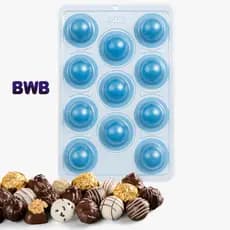 Forma Trufa 3 Partes com Silicone – Bombom Gourmet 20g 30g 45g 60g | Acabamento Profissional | Desmolde Fácil - BWB