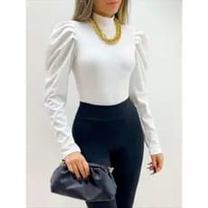 PRINCESA Blusa Feminina Manga Longa Princesa Canelada Pra Inverno