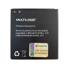 Bateira Bcs070 Compatível Com Multilaser Ms40g P9070 P9071 PR376 Ms070