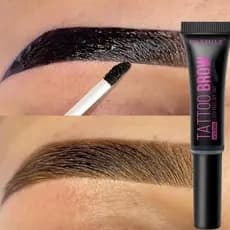 Gel para Sobrancelhas Semi-Permanente à Prova d'Água, Tinta para Tatuagem de Longa Duração, Corante Preto e Marrom, Crem