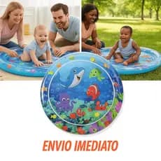 Tapete Infantil Inflável água para bebê 100cm Almofada inflável para centro atividades para bebês