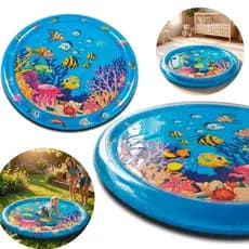 Tapete Infantil Inflável água para bebê 65cm Almofada inflável para centro atividades para bebês