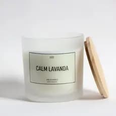 Vela Aromática Artesanal 170g – Cera de Coco Vegetal | Lavanda, Bamboo, Chá Branco, Vanilla