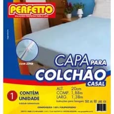 Capa Para Colchão Casal/Solteiro com Ziper