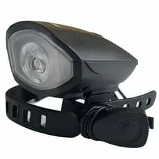 Farol para Bicicleta com LED e Buzina Recarregável via USB Acessório para Bicicleta com 250 Lumens