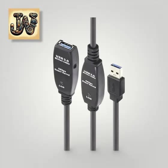 Cabo Extensor USB 3.0 Ativo com Repetidor Macho para Fêmea 30m
