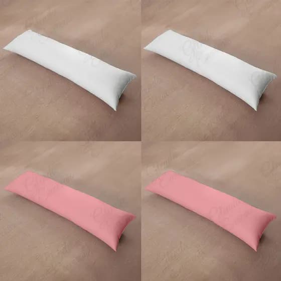 Kit com 4 Fronhas para Travesseiro de Corpo Percal Flex (Cores Mistas)