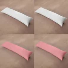 Kit com 4 Fronhas para Travesseiro de Corpo Percal Flex (Cores Mistas)