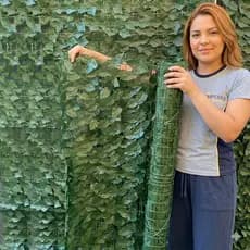 Jardim Vertical Painel de Hera Artificial Muro Inglês Decorativo 2,00m x 50cm