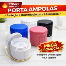 Frete Grátis Case Rígida Porta 4 Ampolas Pode Ser Levada à Geladeira Organizador Original