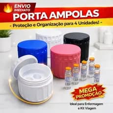 Frete Grátis Organizador Original Porta Ampolas 4 Unidades Pode Ir à Geladeira Case Rígida