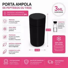Estojo Porta Ampolas 3ml | Protege Contra Quedas e Impactos