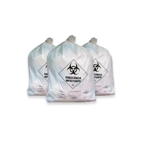 200 Sacos de Lixo Resíduo Infectante Hospitalar Vabene 15L - 50L - 30L