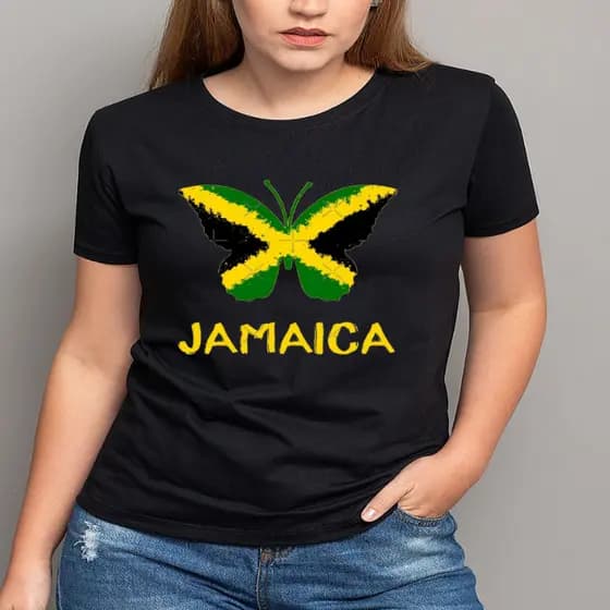 Camiseta Feminina Estampada Jamaica 100% Algodão Fio 30.1 Envio Rápido