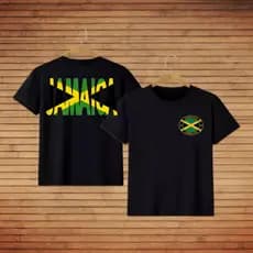 Camiseta Unissex 100% Algodão Gola Redonda Jamaica Jamaicano Lançamento