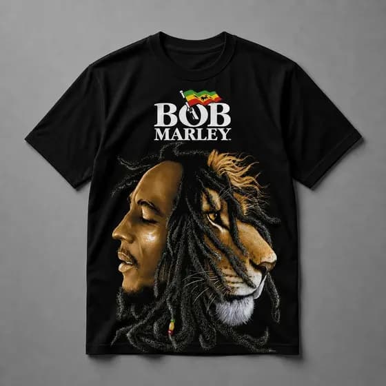 Camiseta Basica Bob Marley Algodao Fio 30.1 Penteado - P ao GG