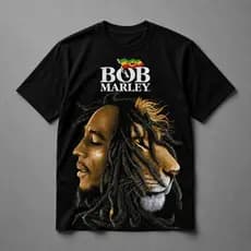 Camiseta Basica Bob Marley Algodao Fio 30.1 Penteado - P ao GG