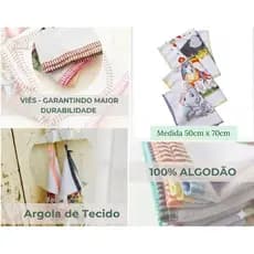 PANO DE PRATO 10 UNIDADES         MEDIDA 50 CM X 70 CM - ALGODÃO 100% - ESTAMPAS VARIADAS