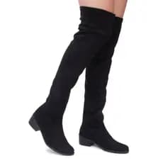 Bota Cano Alto  Feminina Montaria Strech Over The Knee Estilosa Na moda - Promoção!