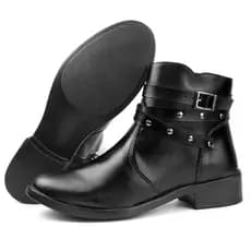Bota Botinha Feminina Coturno Estilosa Na moda