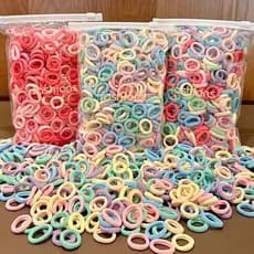 Kit Com 100 Xuxinha Para Cabelo 20mmPreço de atacado 100 faixas de cabelo de polegar para crianças, alta elasticidade,