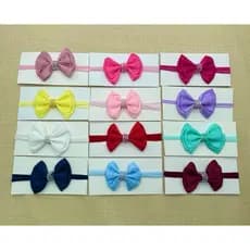 Conjunto 12 Faixas de Cabelo para Meninas, Tiaras com Laço Gorgorão Macio, Elástico Infantil, Acessórios Cabeça