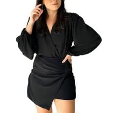 Body Transpassado Básico Tendência Elegante