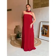 Vestido Aya Elegante Feminino Longo