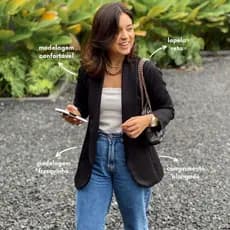 Blazer Alfaiataria Classico Feminino Social