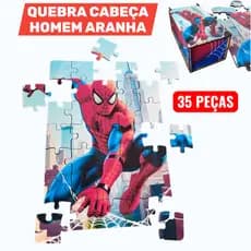 Quebra-Cabeça Jogo Infantil Educacional Pedagógico 35 peças - Homem Aranha Spider Man