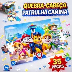Quebra-Cabeça Jogo Infantil Educacional Pedagógico 35 peças - Patrulha Canina