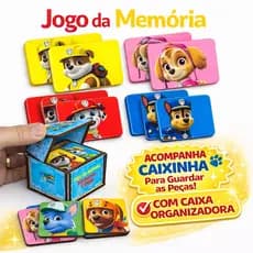 Jogo Da Memória 12 Peças - Infantil - criança - brinquedo - Diversão garantida Patrulha Canina