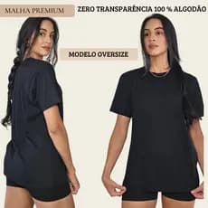 Camiseta Larga Feminina Camisetão Treino  Oversize Algodão T-Shirt Academia Blusa Grande Malhar