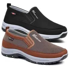 Kit 2 Pares Tênis Sapatilha Masculino Casual Aquatico de Trilha Resistente Impermeável Solado Costurado Macio + Carteira