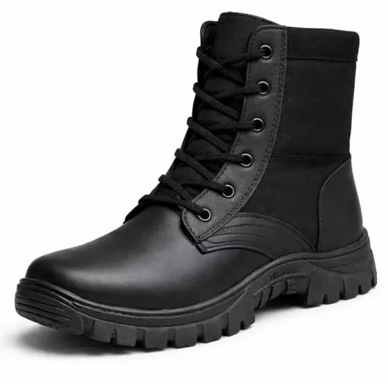 Bota Coturno Militar Legítimo Masculina Cano Alto Motoqueiro Botina Trilha Botinha Casual Reforcada Trabalho Super Macia